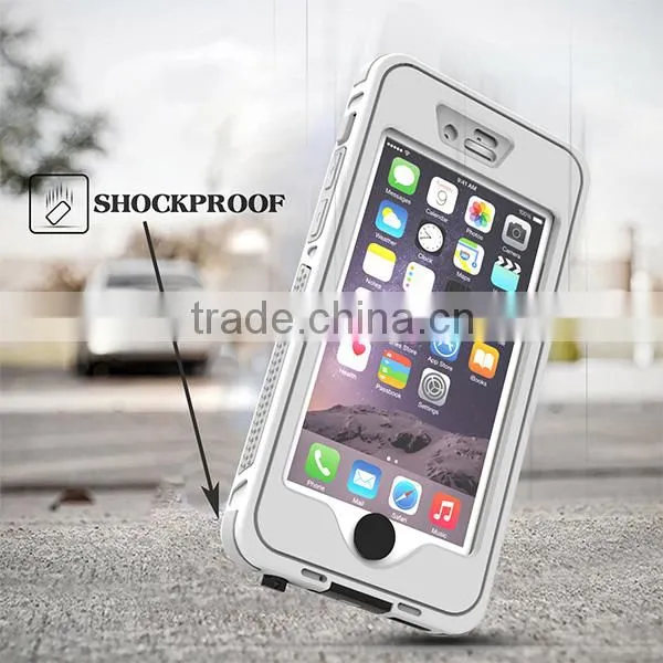 Universal Waterproof Case for Swimming Diving for iPhone 6 6S White 4.7 Inch