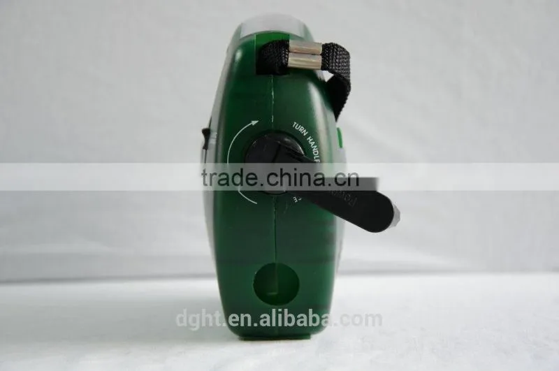 Made in China plastic ABS saving Cheap dynamo radio hand dynamo torch