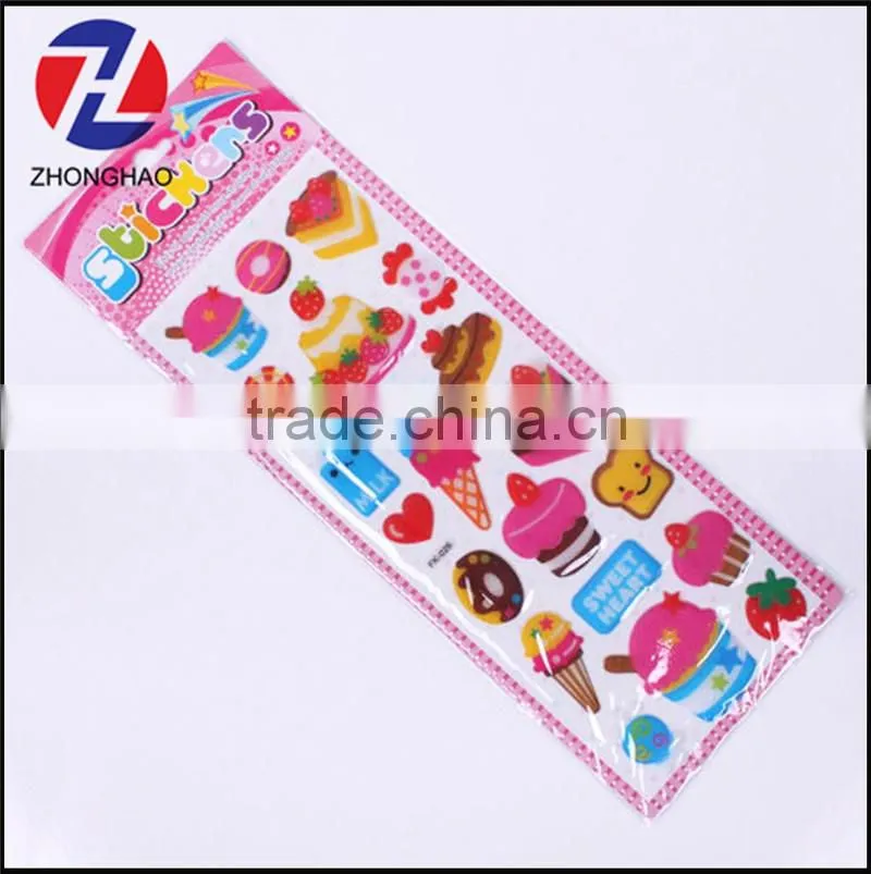 Hot sell wholesale personalized star shape puffy sticker