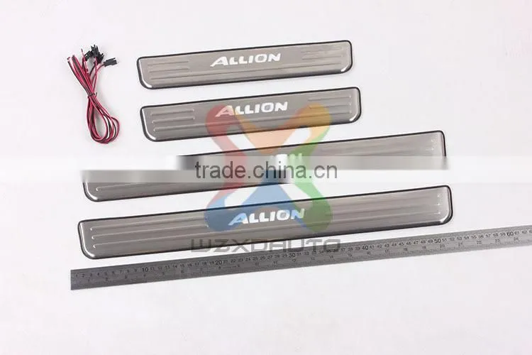 New Comming!Stainless Steel 2014 TOYOTA ALLION LED door sill plate-led