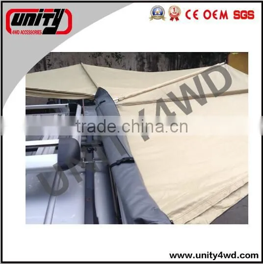 OEM auto engin waterproof roof tent /car awning/awning parts for 4x4 truck