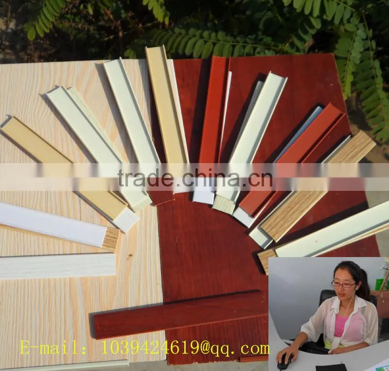 0.03mm wood grain color PVC edge banding for furniture