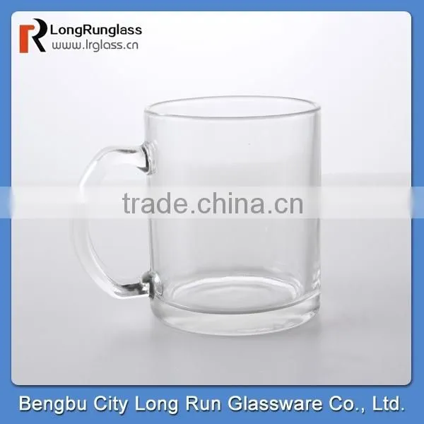 LongRun 10oz mikl glass mug print logo design