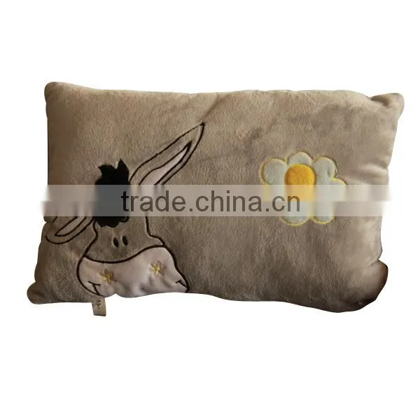 Lovely embroidered custom travel pillow