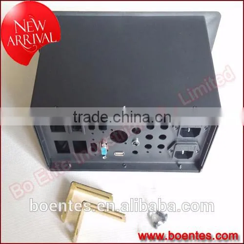 Concealed Tabletop Media Socket Box/Pop Up Desktop Socket/Cable Cubby