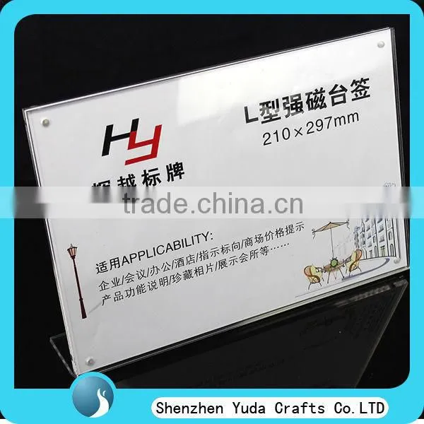 tabletop magnetic sign holder acrylic sign holders cheap