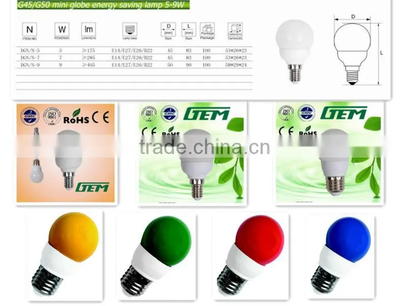 G45 G50 A55 Candle Globe Energy Saving LED Lamp,LED Bulb With Good Price