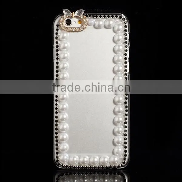 Wholesale custom rhinestone phone case for Apple iphone 6