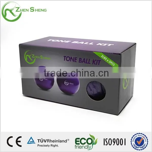 ZHENSHENG sand filled leather medicine ball