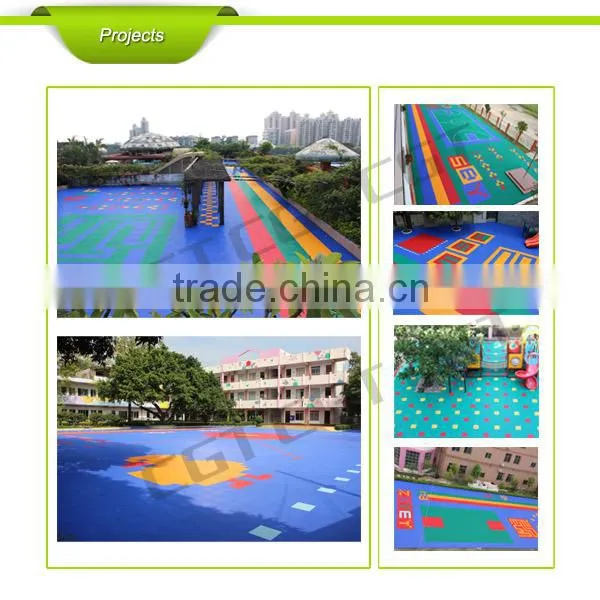 304.8*304.8*15.8mm Various colors Anti-agging/Anti-slip/Anti-UV kindergarten floor mats
