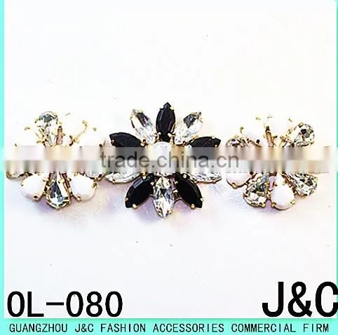 resin stone with rhinestone lady fashion shoes ornaments