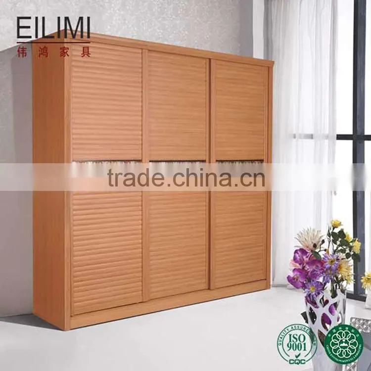 Environmental E1 18mm MDF wood sliding wardrobe door mechanism for bedroom