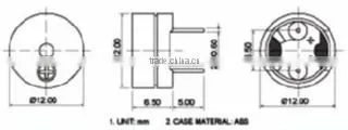 1.5V Magnetic Buzzer brass pin (ROHS APPROVED)