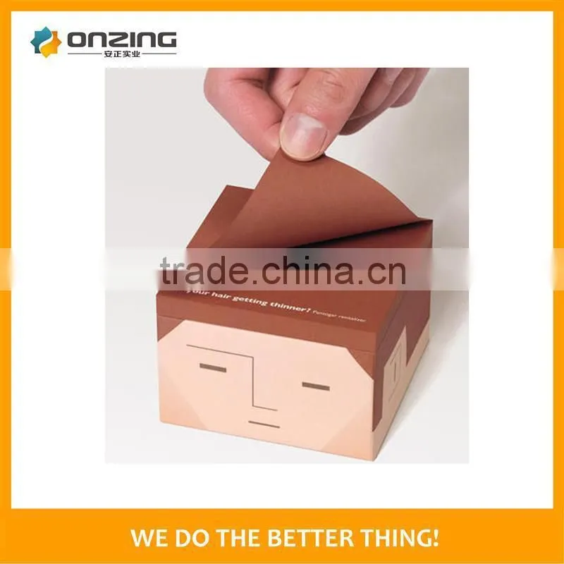 Onzing brand new customized paper cube colorful printing memo block