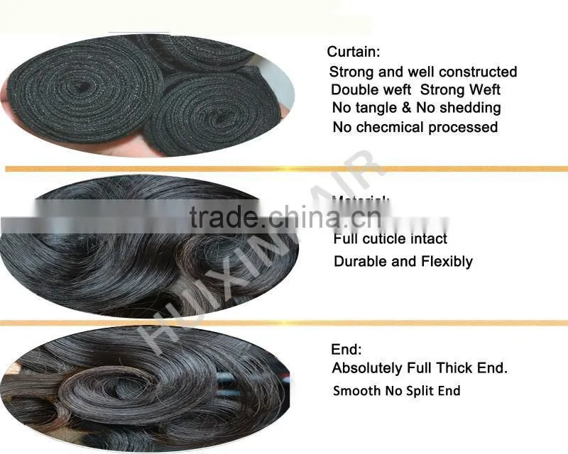 2014 6A Hot selling! 6A no shedding no tangle Natural color wavy Unprocessed 100% virgin human brazilian hair bundles Body Wave