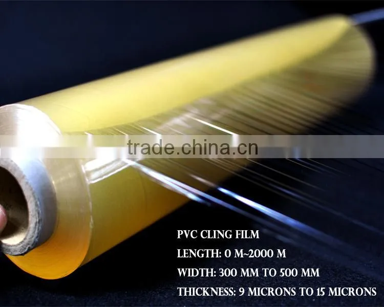 plastic wrap pvc cling film food grade packaging film