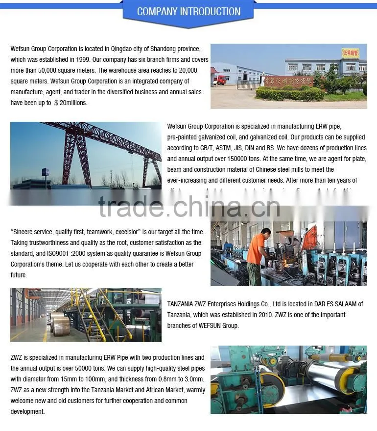 Supper quality mild steel welded pipe with low price