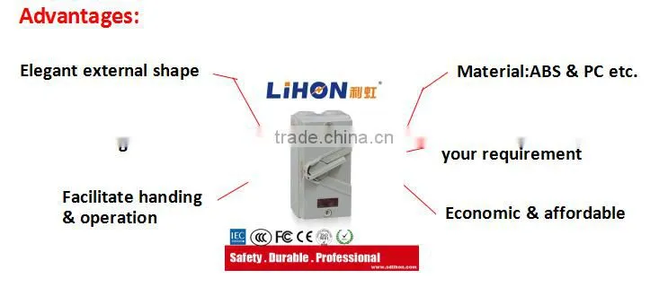 Widely used weather protected waterproof loslating switches distribution box