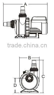 Low cost swimming pool water pumps