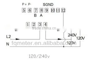 EM427 kwh meter single phase digital 120v smart electricity meter single phase single phase din rail watt-hour meter