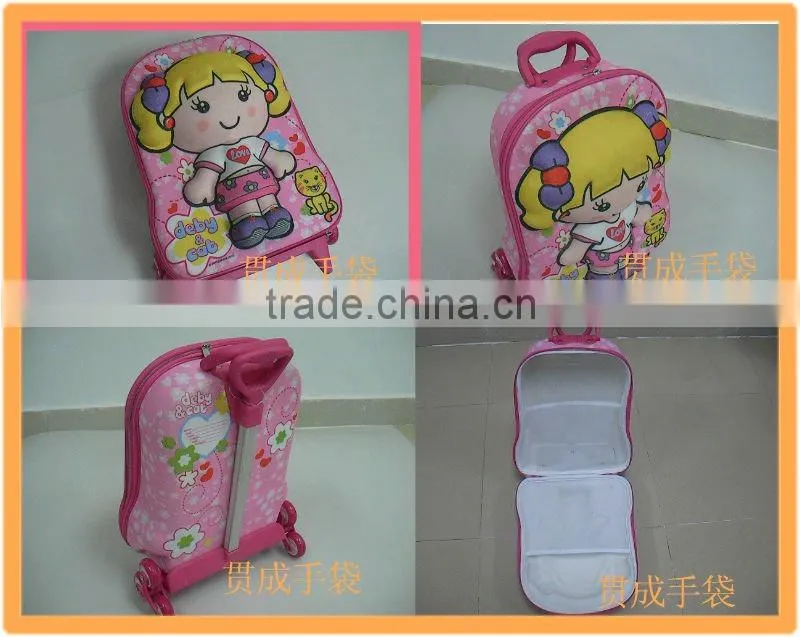 kids eva trolley luggage bag