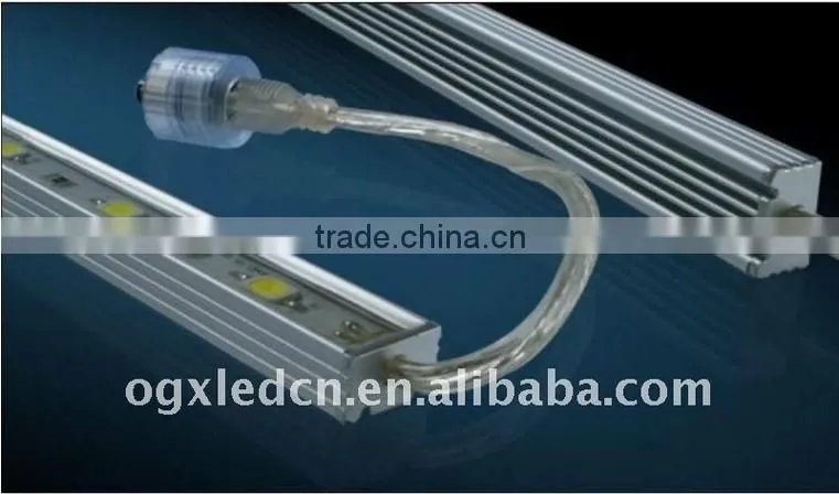Waterpfoof Aluminium Alloy Led Rigid bar for strip 5050 60leds/m dc 12v