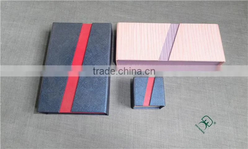 2015 gorgeous design pull out style paper box for jewelry
