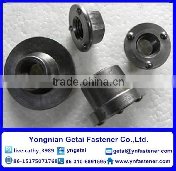 hot dip galvanizing round weld nuts DIN928 carbon steel M8