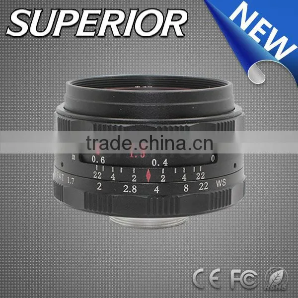8.0 MP 35mm F1.7 Manual iris optical lenses Micro SLR C Mount ir filter night vision optical sight Lens infrared lens cctv lens