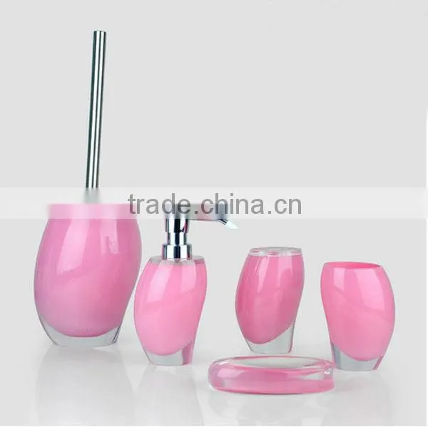 2014 new design resin bathroom set manufactory made