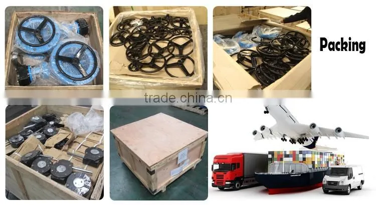 MD worm gear cast iron wafer butterfly valve wholesaler