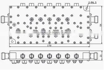 800-2200MHz/2400-2500MHz RF Two/Dual Band Combiner(Duplexer/Diplexer)