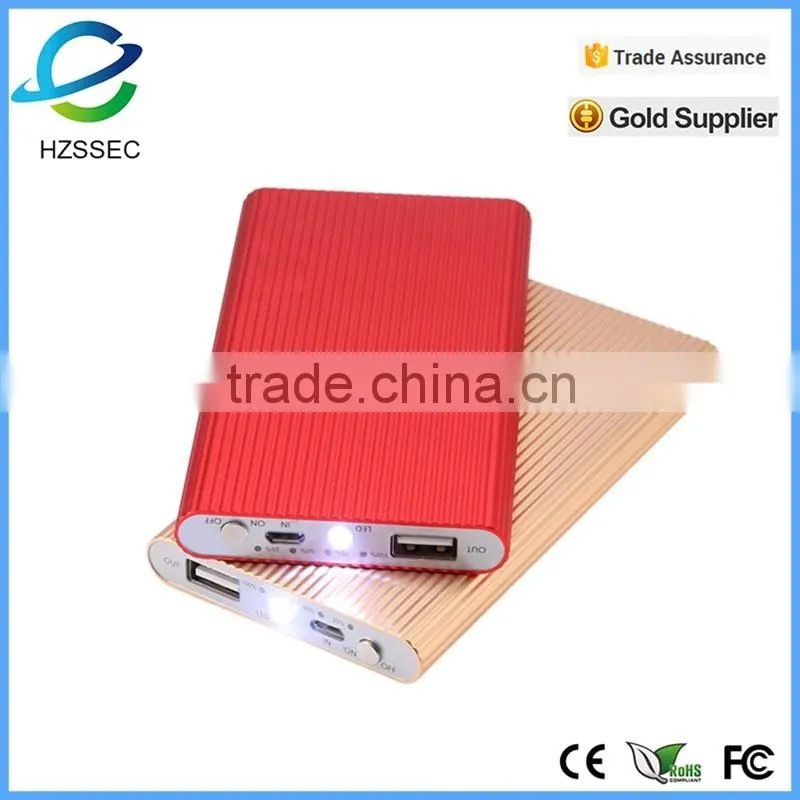 Smartphone battery charger portable mobile power bank 8000mah mobile power bank