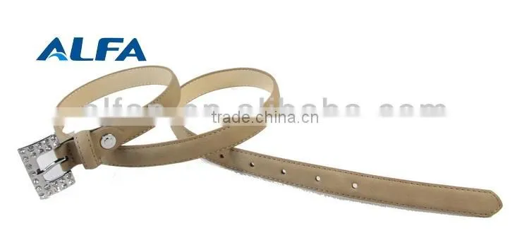 Fashion Sash Belt With Rhinestone Buckle