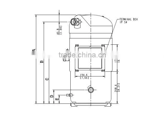 R404A/R507 Copeland Scroll Compressor ZF48K4E-TWD