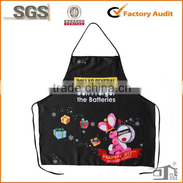 100% polyester Christmas apron printing adult bib wholesale cheap