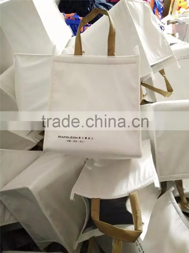 Cheap non woven bulk cooler bag promotional for food /beef steak/ice cream/beer