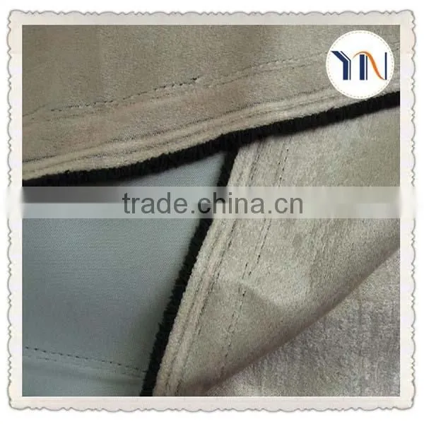 one side suede fabric window blackout curtain fabric