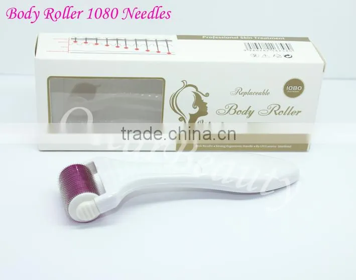 (TOP) 1080 Needles Body Dermaroller Cosmetic Roller For Women Skin Treatment OB-BMN 01