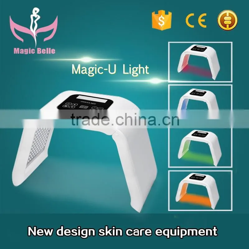 Korea professional red /blue/yellow/green light facial skin therapy machine/Acne Removal Photo Light Therapy Machine with CE