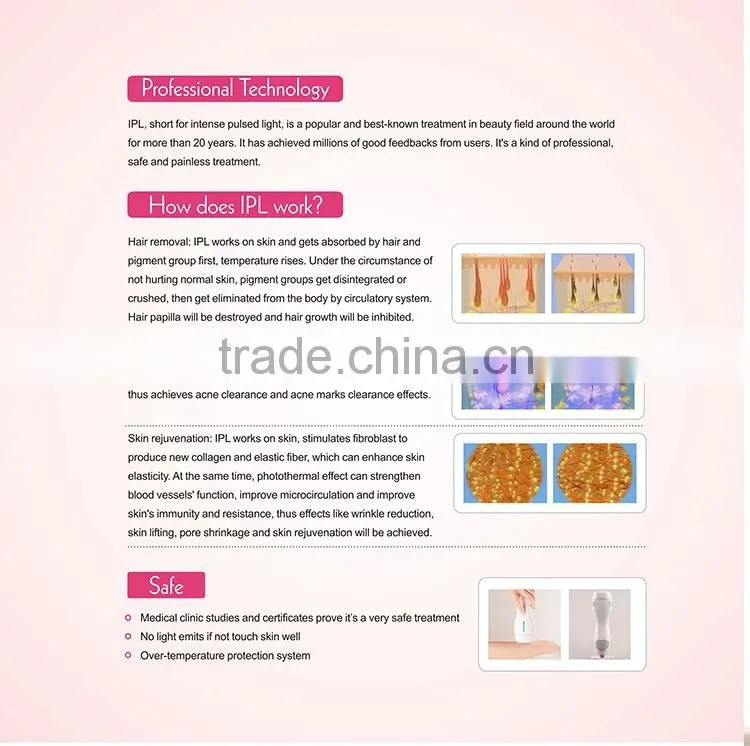 new home use IPL beauty device for permanent hair removal anti-aging and acne treatment