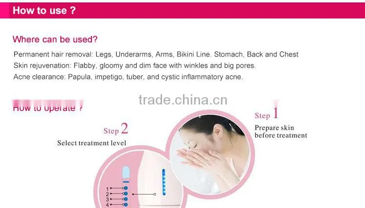 DEESS IPL laser permanent hair removal at home with replaceable lamp