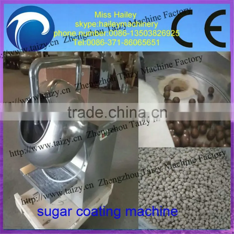 stainless steel sugar chocolate candy nuts pill automatic sugarcoating machine