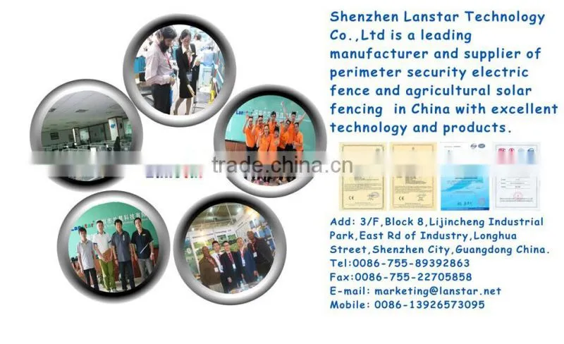 Power station fence security product residential electric fence product advanced perimeter security electric fence accessories