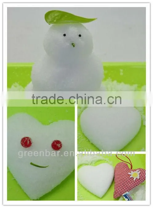 Water absorbing window shopping decorative fake snow