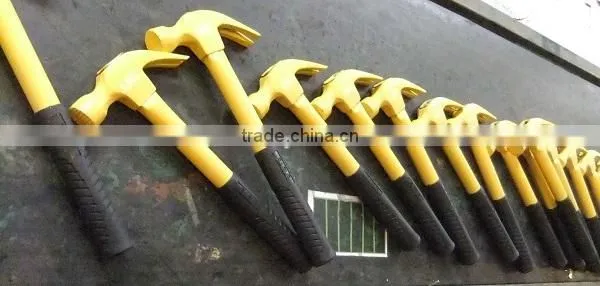 american type claw hammer with steel handle