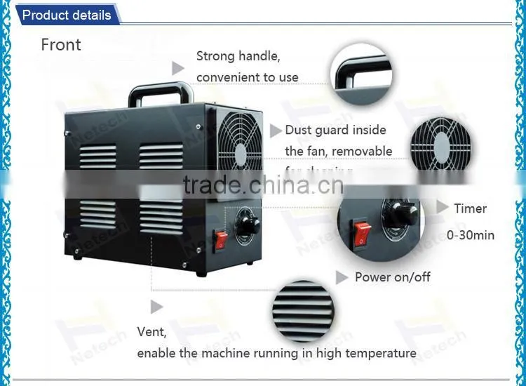 Good quality home use portable corona discharge ozone generator
