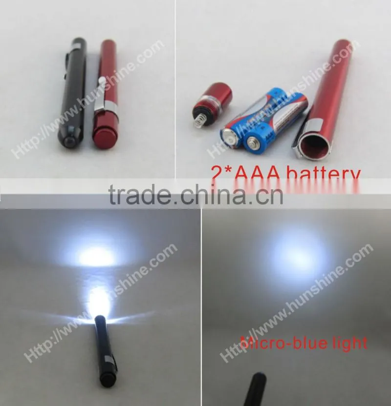 micro blue 1 LED light 2014 best small gift led flashlight 2*AAA battery