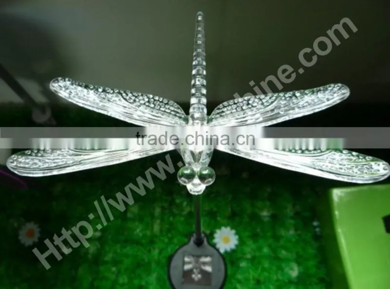 LED solar power dragonfly garden lights