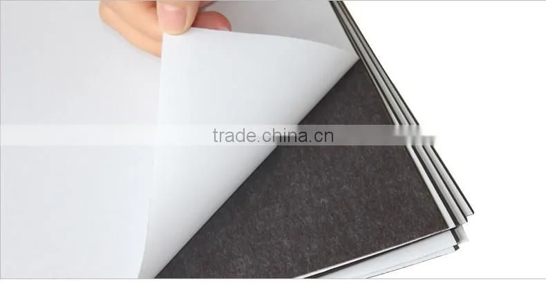 A4 size 1mm thick self-adhesive fridge magnets material strong magnetic sheet rubber magnet board